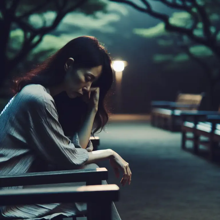 Visual representation of "melancholic" - Relating to the pathological psychology condition of serious persistent sadness.