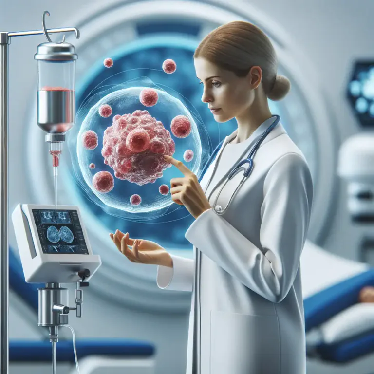 Visual representation of "neoplastic" - Referring to a medical treatment or process that targets abnormal tissue growth