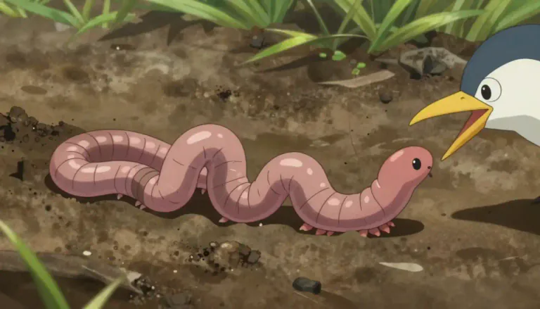 Visual representation of "wriggle" - To move in a twisting or sliding manner, usually with short quick movements