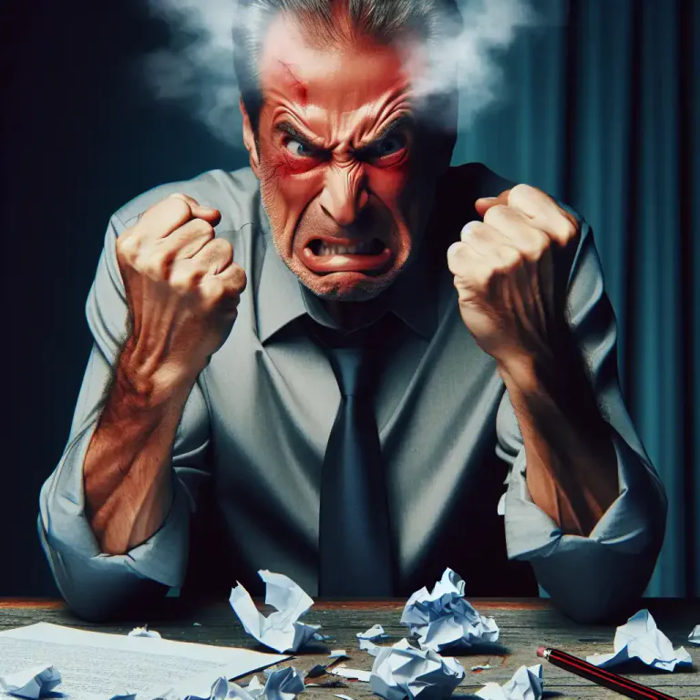 Visual representation of "fuse" - To lose one's temper, get very angry