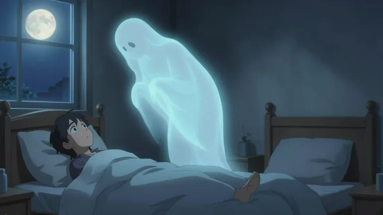Visual representation of "spectral" - Related to or like a ghost or spirit