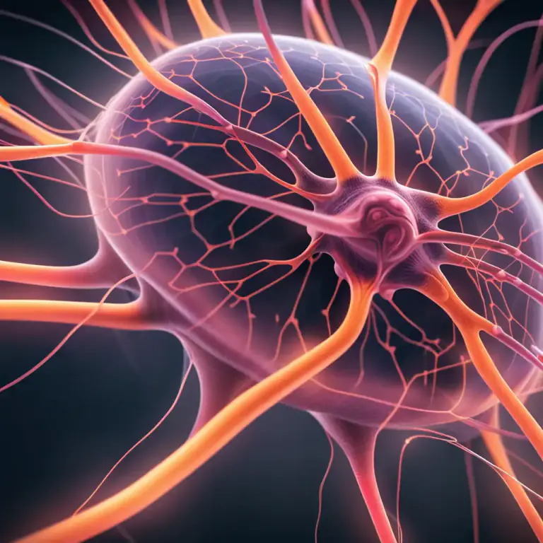 Visual representation of "motor" - A part of a neuron that sends signals to move