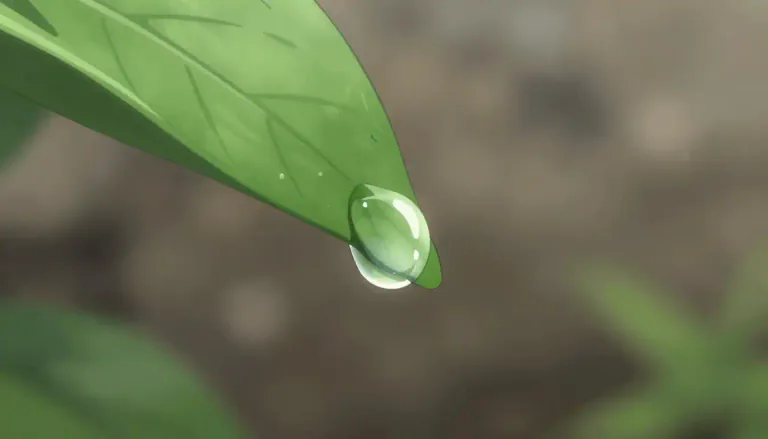Visual representation of "droplet" - A tiny drop of liquid