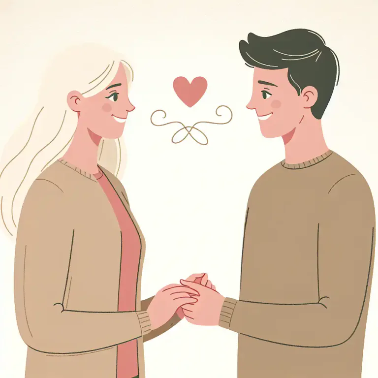Visual representation of "partner" - One of the two people in a married or romantic relationship.