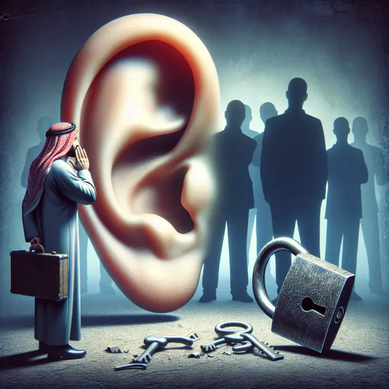 Visual representation of "whistle" - The act of informing the authorities or the public about illegal or unethical activities
