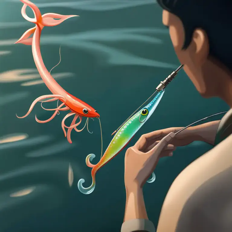 Visual representation of "squid" - A piece of fishing gear designed to resemble a squid, used to catch fish.