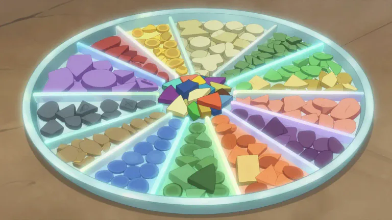 Visual representation of "segregate" - To separate specific elements from a mixed set.