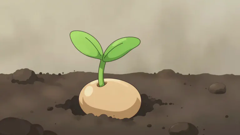 Visual representation of "monocotyledon" - A type of plant that has one seed leaf when it starts to grow from a seed