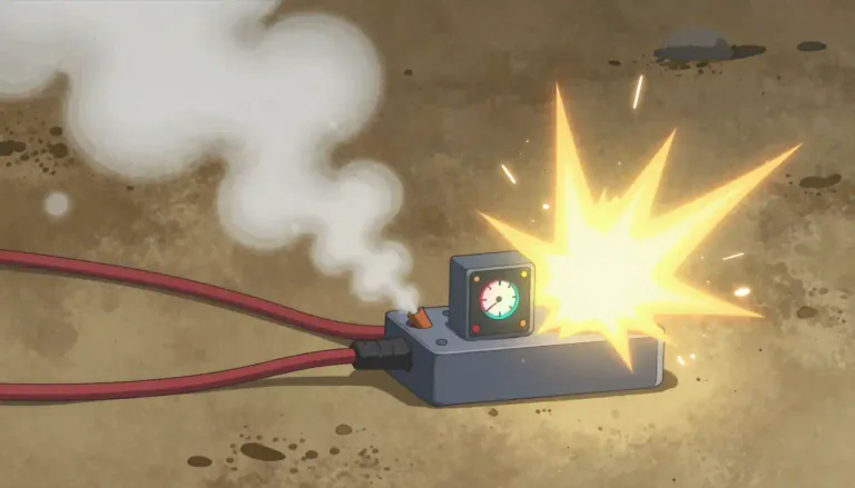Visual representation of "explosive" - Able to or likely to explode.