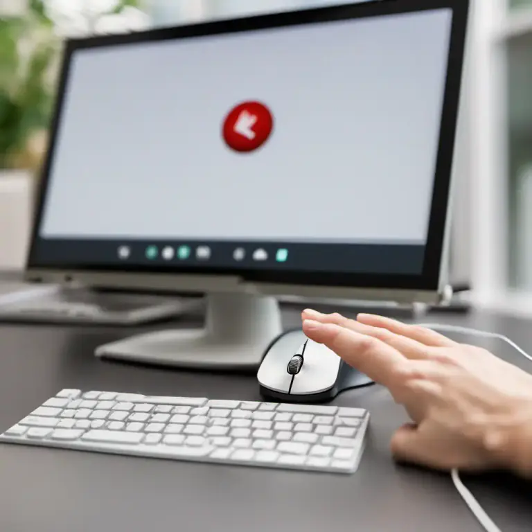 Visual representation of "click" - An act of pressing a button on a mouse or keyboard