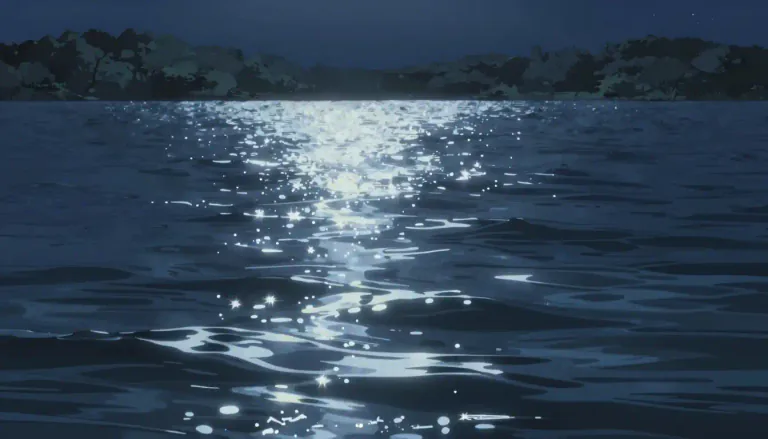 Visual representation of "shimmer" - to shine with a soft, changing light