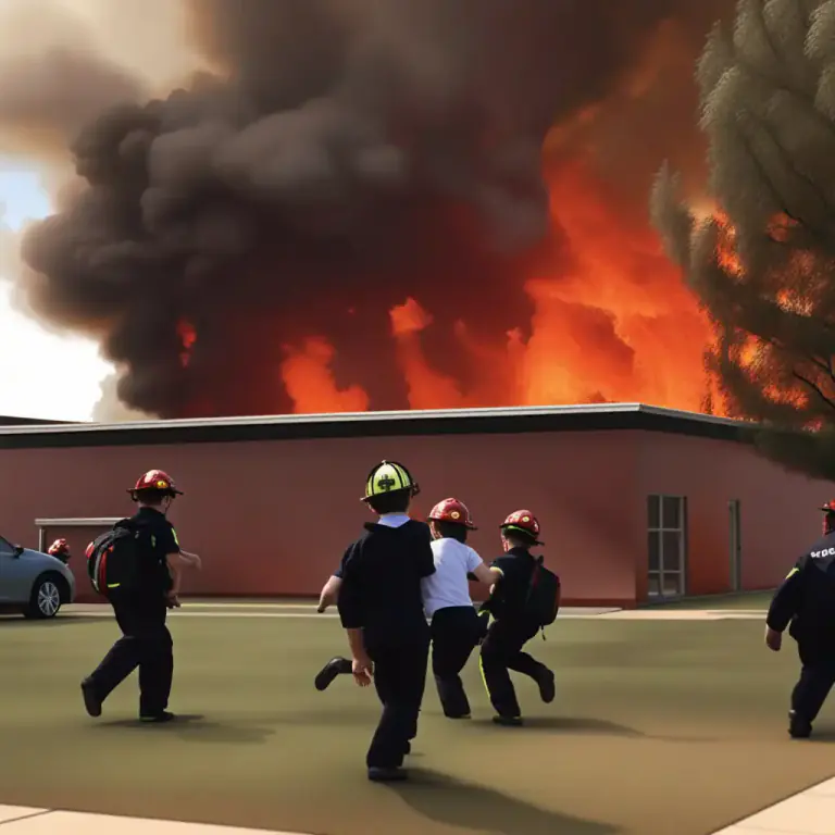 Visual representation of "evacuate" - To remove someone from a dangerous place to a safe place