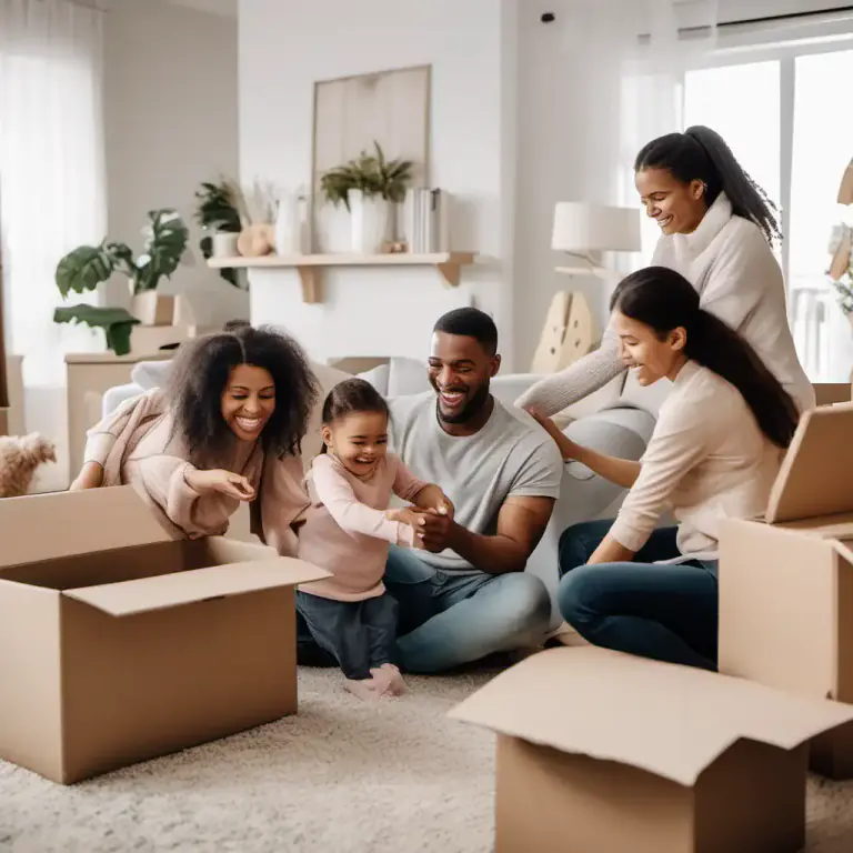 Visual representation of "settle in" - To become comfortable in a new environment