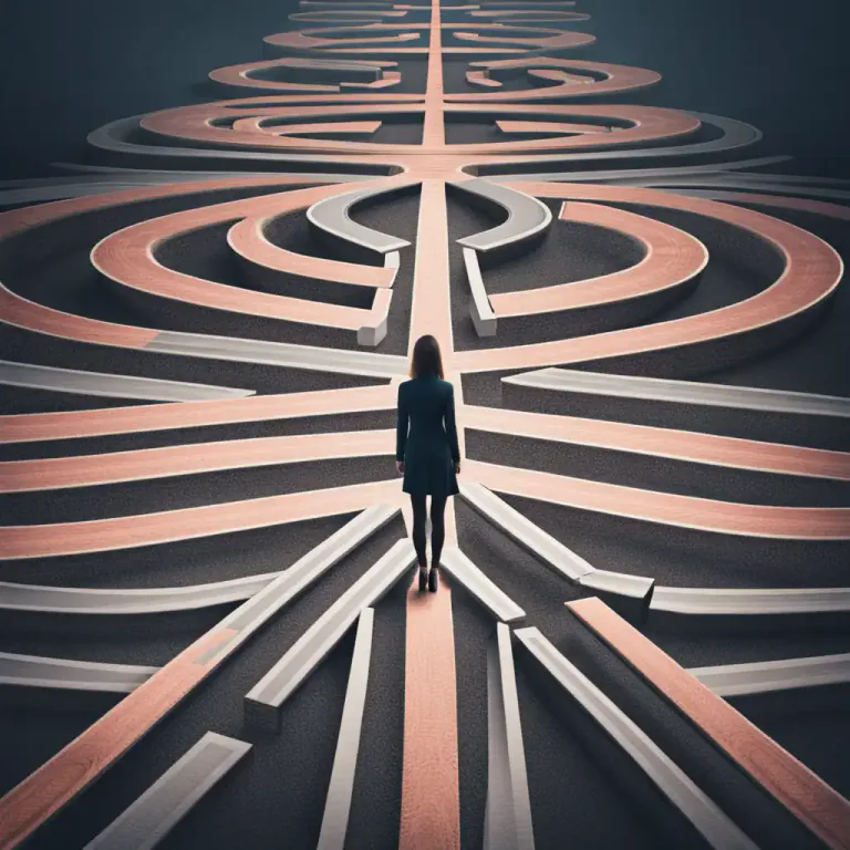Visual representation of "keep/leave your options open" - Not make a decision now so you can choose later