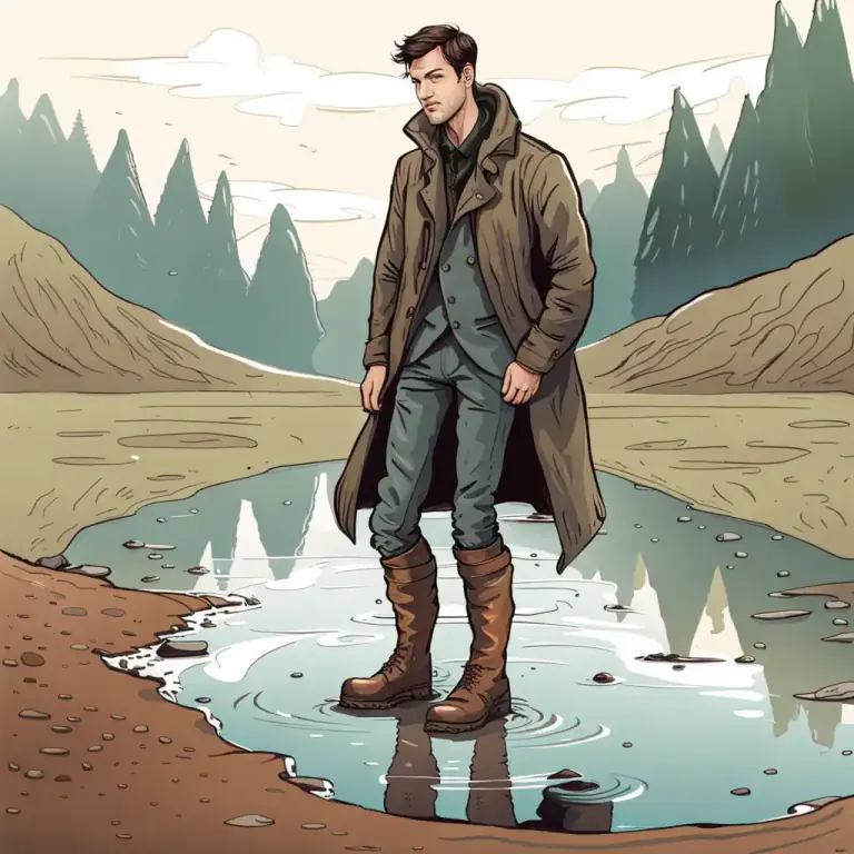 Visual representation of "ooze" - A type of soft and muddy ground