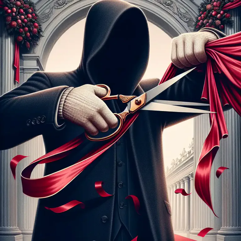 Visual representation of "snip" - A quick, sharp, cutting action or sound.