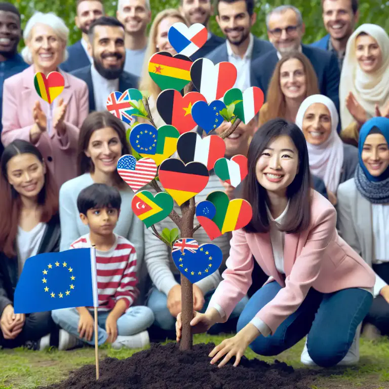 Visual representation of "idealism" - A type of foreign policy that values spreading ideals like democracy and human rights around the world