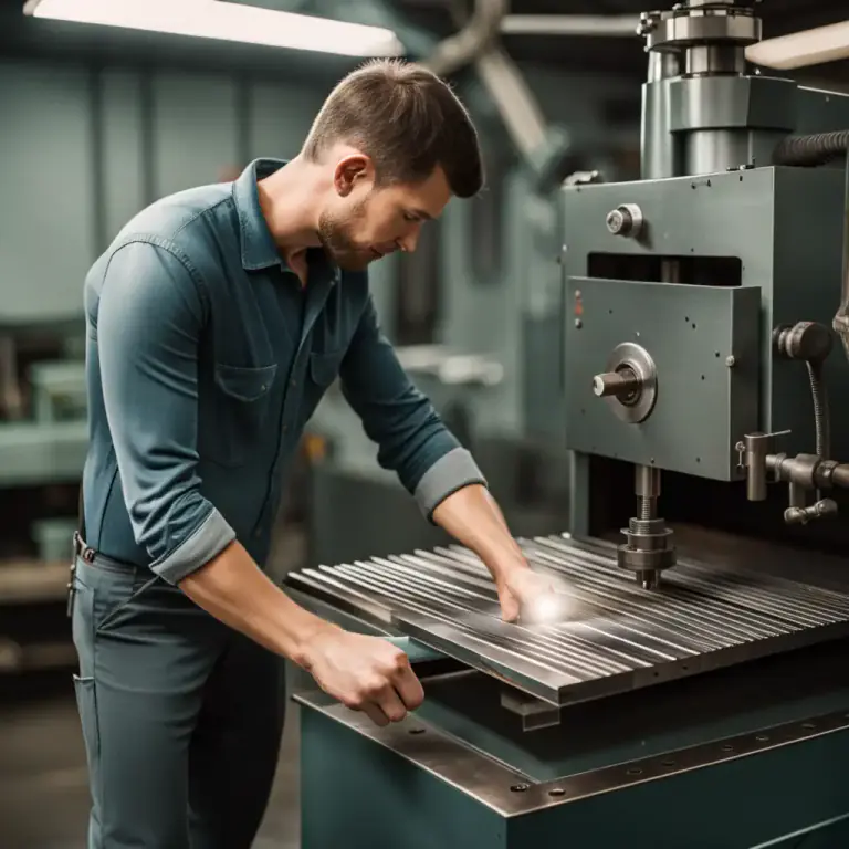 Visual representation of "punch out" - To remove with a punch press