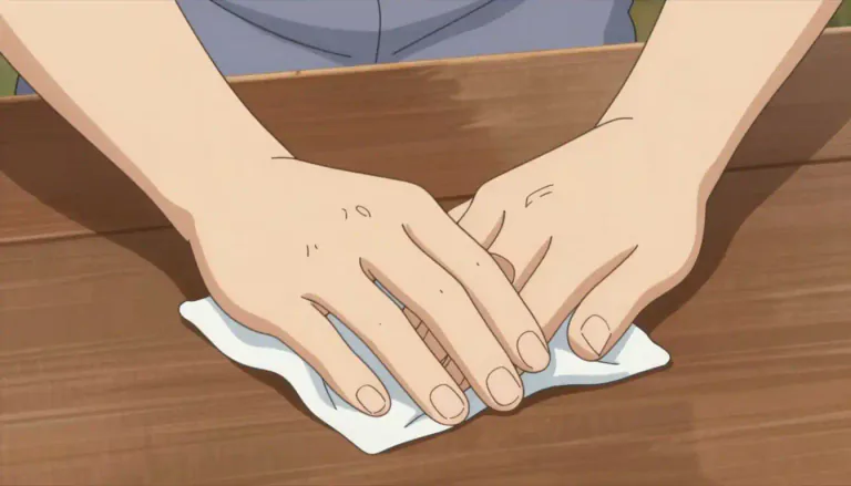 Visual representation of "rub" - To move one thing back and forth or around while touching it against something else