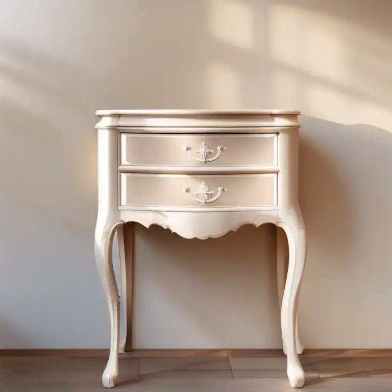 Visual representation of "eggshell" - A type of paint that has a slight shine and is usually used on wooden surfaces