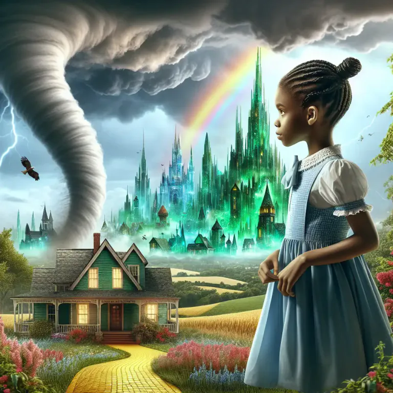 Visual representation of "oz" - A famous fictional place in 'The Wizard of Oz'