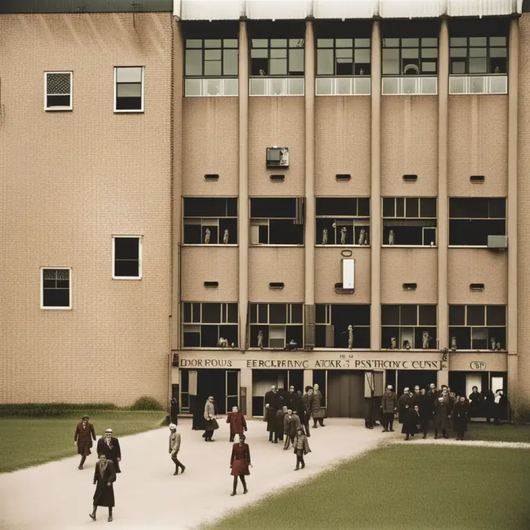 Visual representation of "dormitory" - A building providing sleeping and living quarters for large numbers of people, such as boarding school pupils or workers.