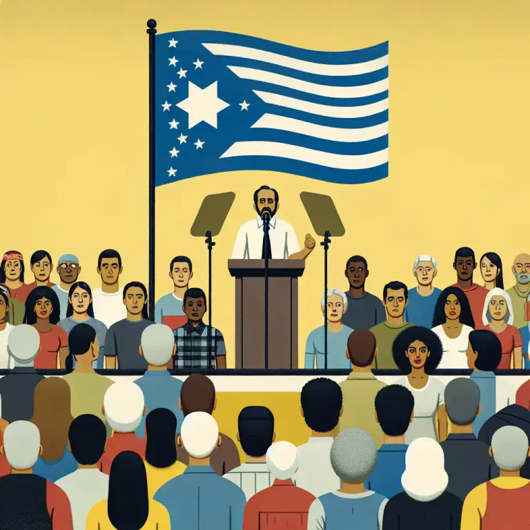 Visual representation of "ideological" - Showing a strong support or commitment to a particular ideology.