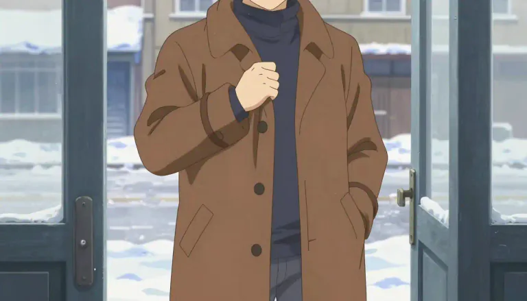 Visual representation of "overcoat" - A heavy coat worn over clothing during cold weather.