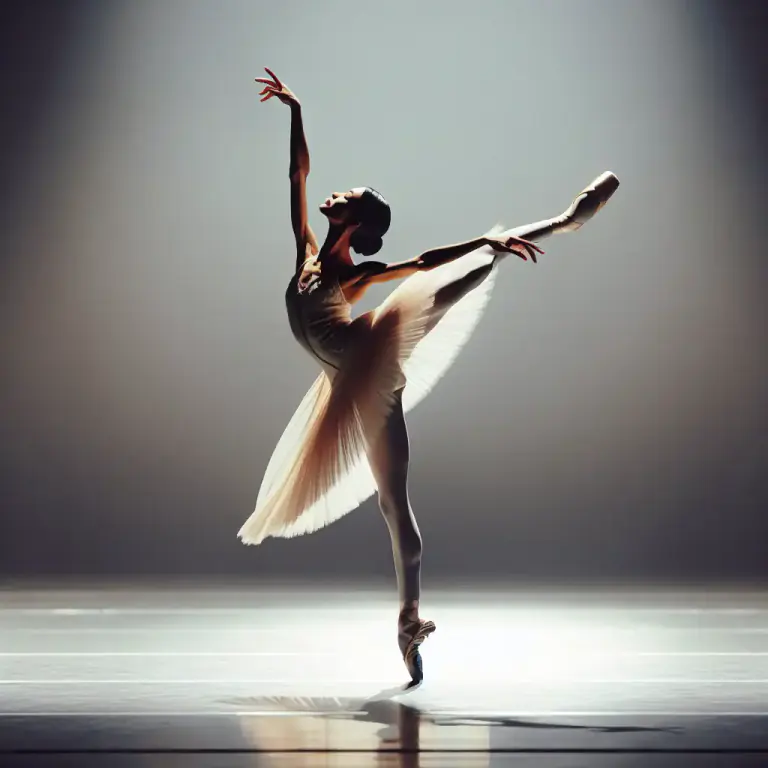 Visual representation of "turnout" - In ballet, the degree to which the dancer can turn their feet and legs out from the hip joints.