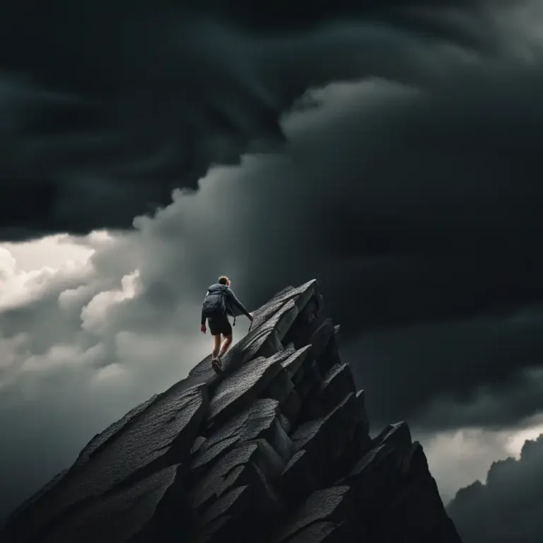 Visual representation of "at the risk of doing something" - Doing something knowing there is a possibility of danger or a negative outcome