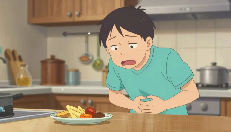 Visual representation of "peckish" - Feeling a little bit hungry