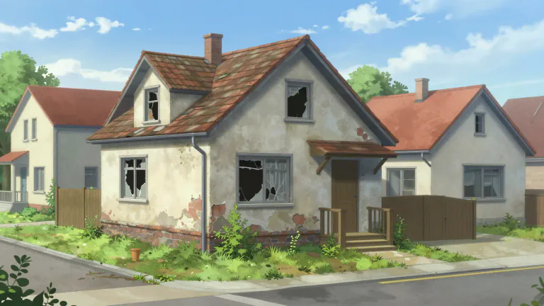 Visual representation of "eyesore" - Something ugly or unpleasant to look at