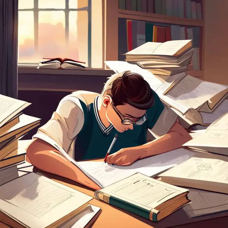 Visual representation of "final" - relating to an exam or a test at the end of a school term