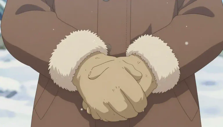 Visual representation of "muff" - A tube of warm material for keeping the hands warm, usually used in cold weather