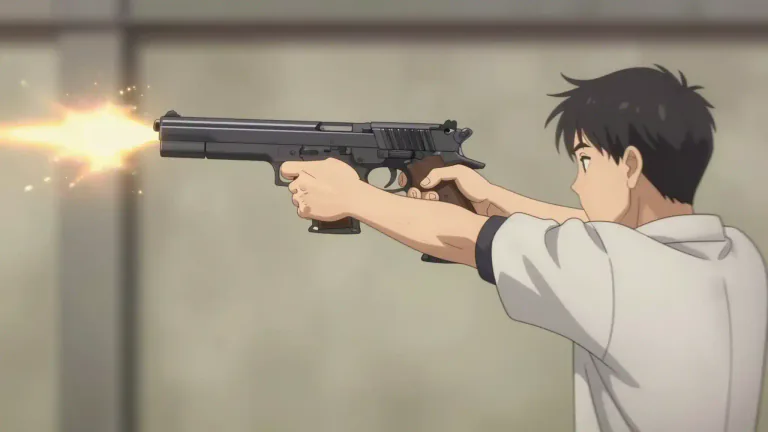 Visual representation of "recoil" - When something forceful takes place, recoil is the sudden movement backward in responding to it.