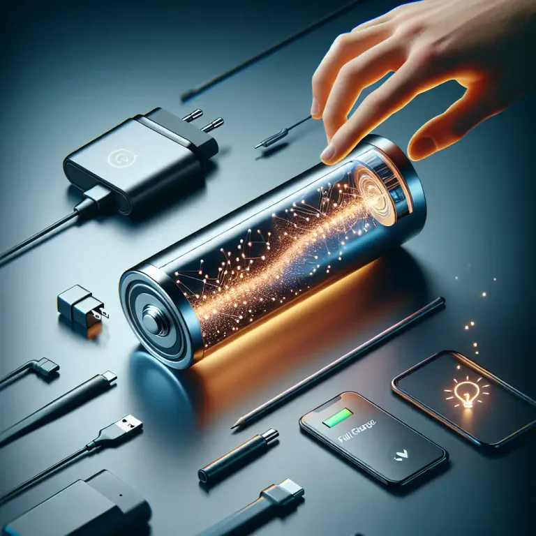 Visual representation of "ionic" - Relating to or utilizing the properties of ions for producing electricity