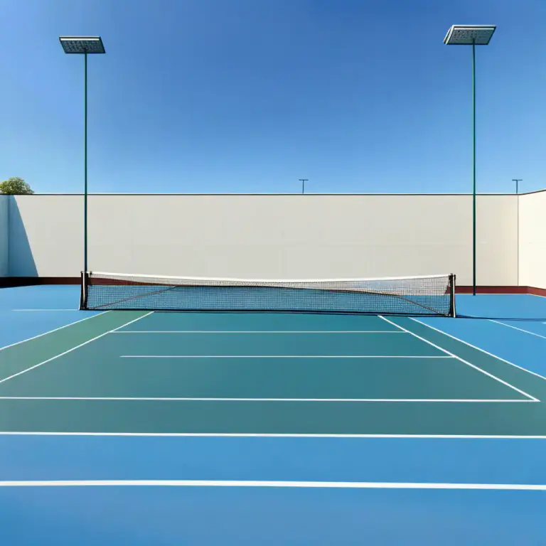 Visual representation of "court" - A flat area marked out for playing a sport like tennis or basketball