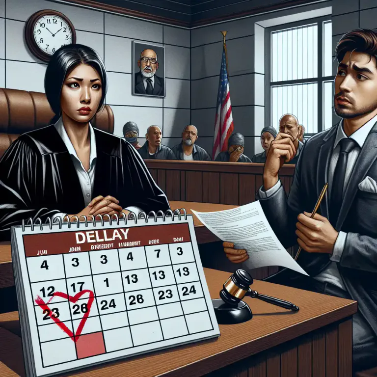 Visual representation of "continuance" - A legal term where a trial or hearing is postponed to a later date