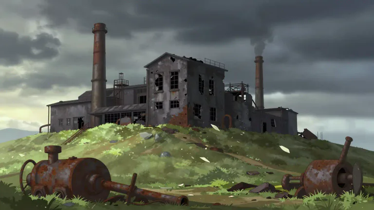 Visual representation of "demise" - The end or failure of something or someone.