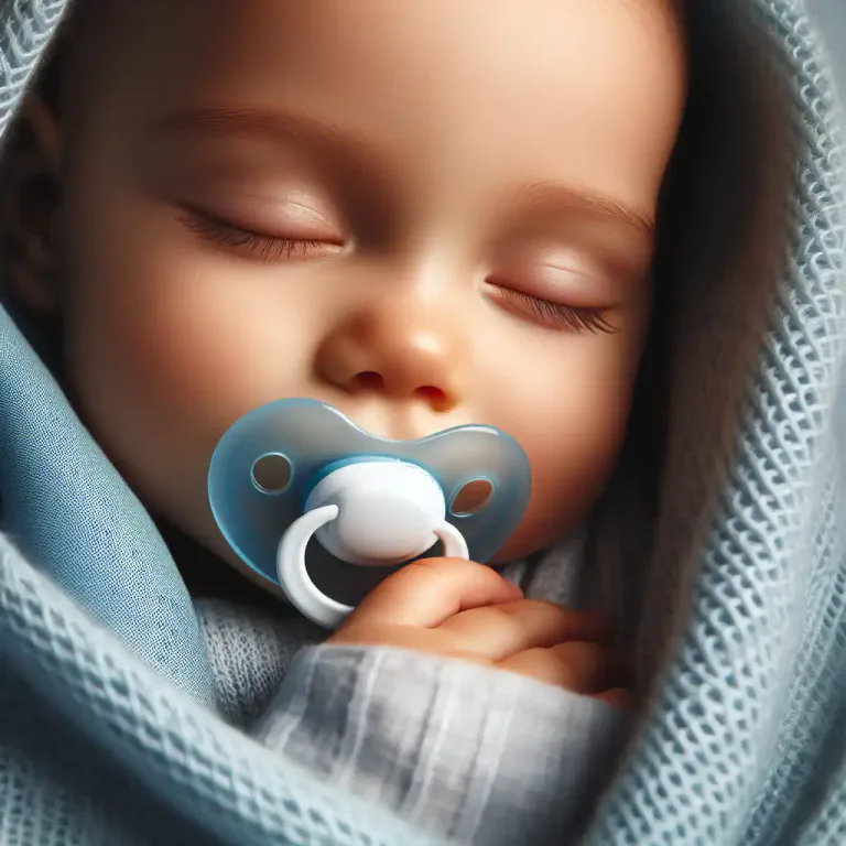 Visual representation of "dummy" - A pacifier used by a baby