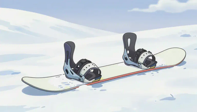 Visual representation of "snowboard" - A board resembling a wide ski, used for sliding downhill on snow