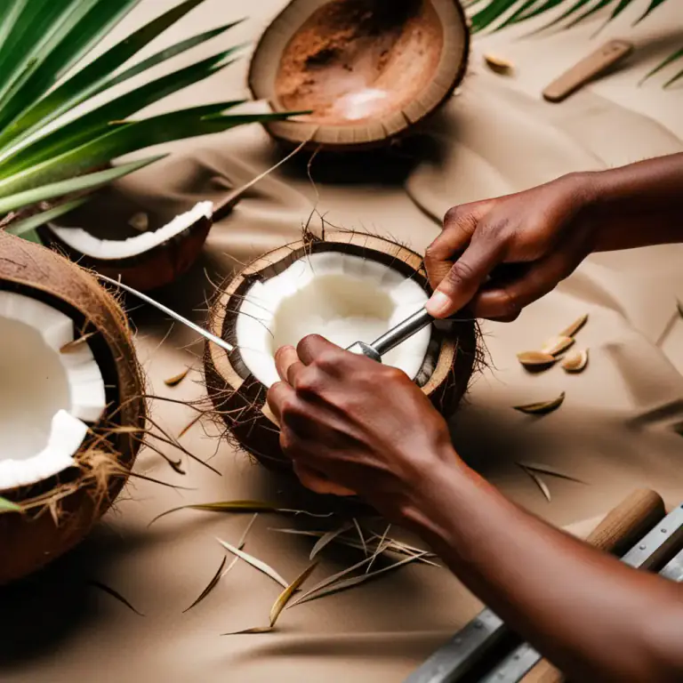 Visual representation of "husk" - to remove the husk from a fruit or seed