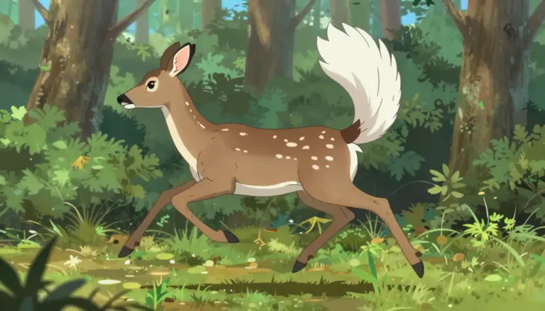 Visual representation of "whitetail" - The common name for the white-tailed deer, celebrated for its agility and adaptability in various habitats across North America.