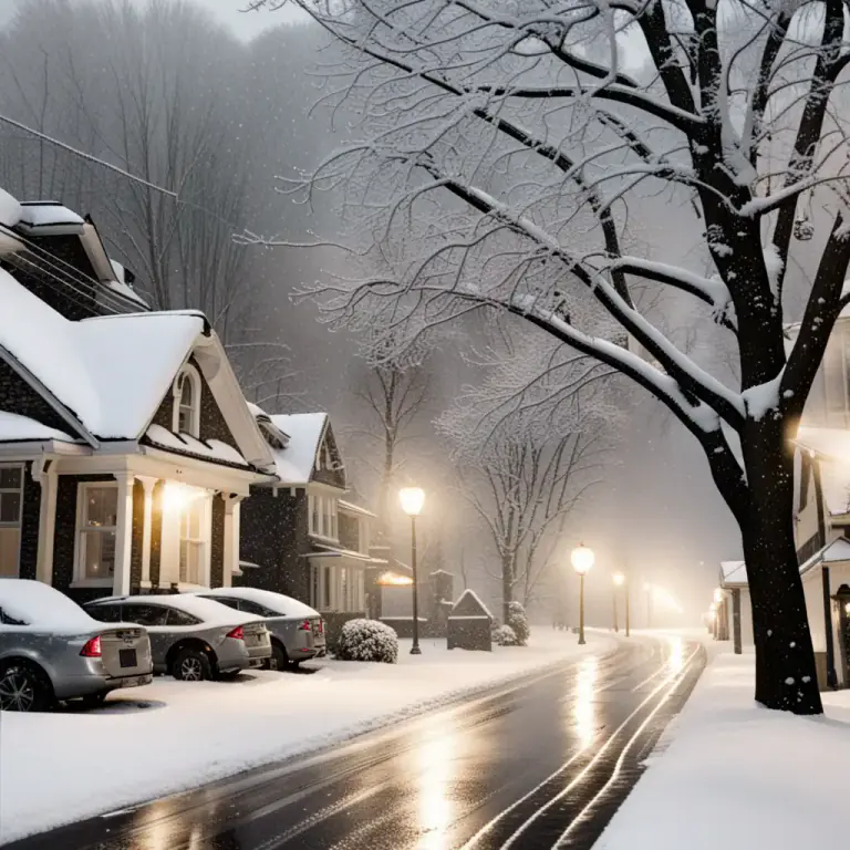 Visual representation of "winter" - The coldest season of the year, typically from December to February