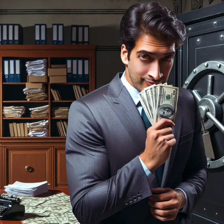 Visual representation of "fraudulence" - The condition or act of being dishonest for personal gain