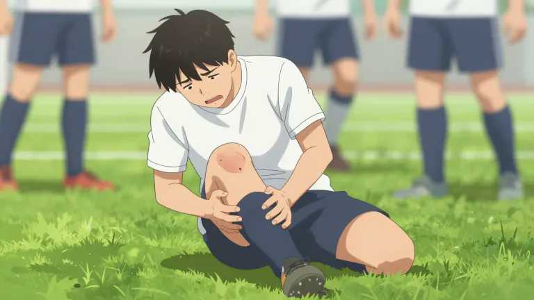 Visual representation of "injure" - To harm or damage someone physically