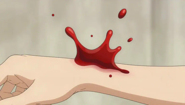 Visual representation of "spurt" - To flow out suddenly and forcefully