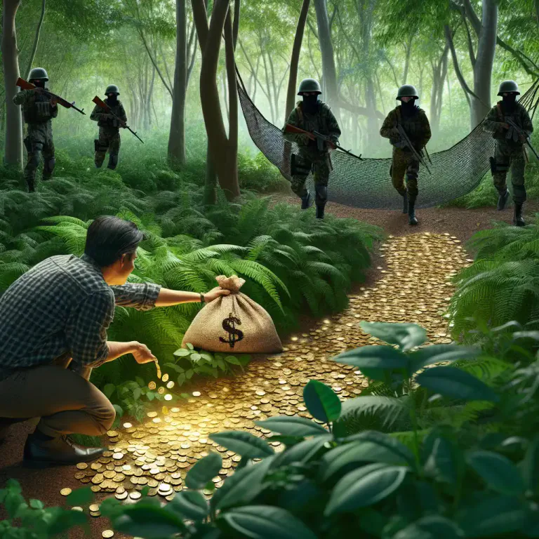 Visual representation of "decoy" - To trick or lead someone or something to a place by offering something attractive