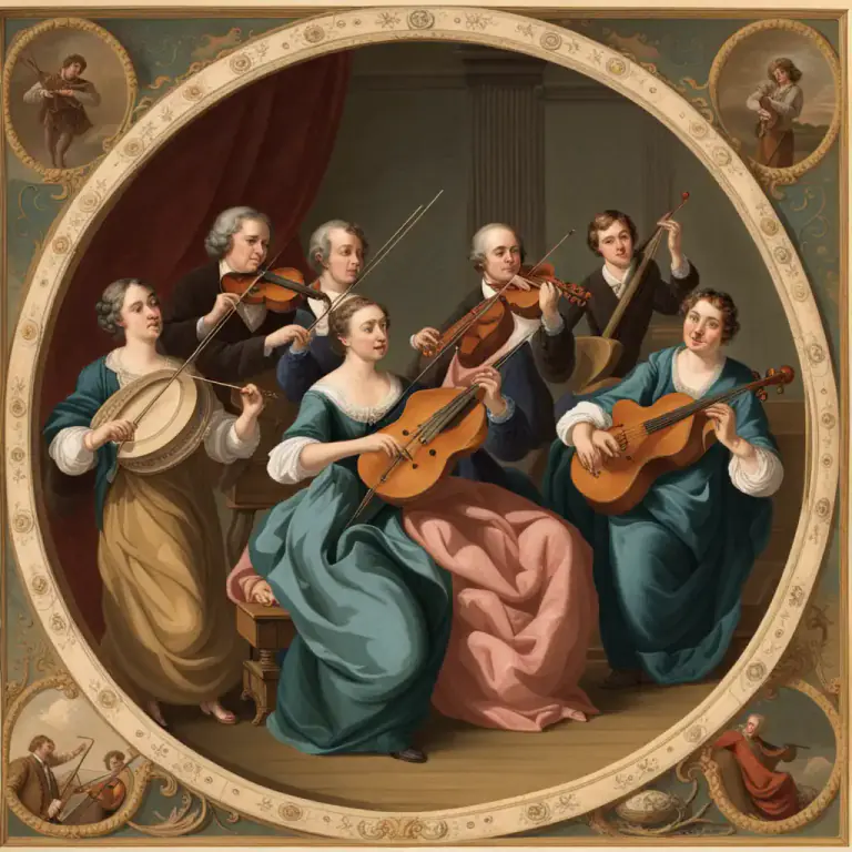 Visual representation of "septet" - A piece of music written for seven players.