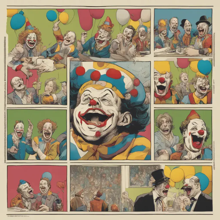 Visual representation of "funny ha-ha" - Something that is amusing and makes people laugh.